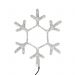 Фигура Снежинка цвет ТЕПЛЫЙ БЕЛЫЙ, размер 45*38 см NEON-NIGHT NEON-NIGHT 501-212 фото