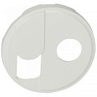 068239 Celiane Лицевая панель розетки телефонной RJ+TV, белая Legrand