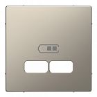 MTN4367-6050 Накладка на розетку USB D-LIFE никель Merten