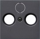 086928 Накладка антенной розетки Антрацит Gira