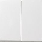 029527 Клавиша двойная Белый матовый Gira