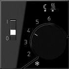 AFTR231PLSW А 500 Черный Накладка регулятора теплого пола(мех.FTR231U) Jung A серия