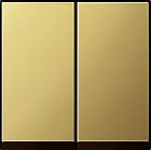 0295604 Клавиша двойная Латунь Gira