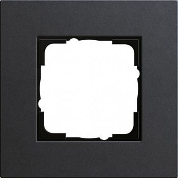 0211226 Рамка Esprit Linoleum-Multiplex Антрацит 1-постовая Gira фото