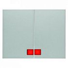 14377003 Клавиши с красной линзой цвет: алюминий K.5 Berker