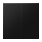 LS995SWM матовый черный 2-Х Клавишный выключатель  Jung LS серия