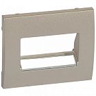 771475 Galea Life Лицевая панель для розетки RJ45 (1 или 2 выхода) или RJ11 2 выхода, титан Legrand
