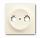 1753-0-0039 (1743-72), Накладка (центральная плата) для TV-R розетки, серия impuls, цвет слоновая кость, ABB