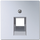 A569-1PLUAAL А 500 Алюминий Накладка 1-ой наклонной ТЛФ/комп розетки Jung A серия